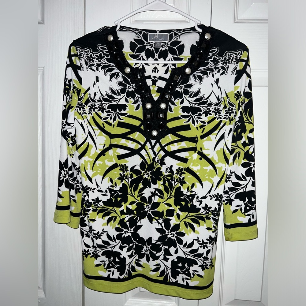 JM Collection petite blouse multi color size P/P for women’s